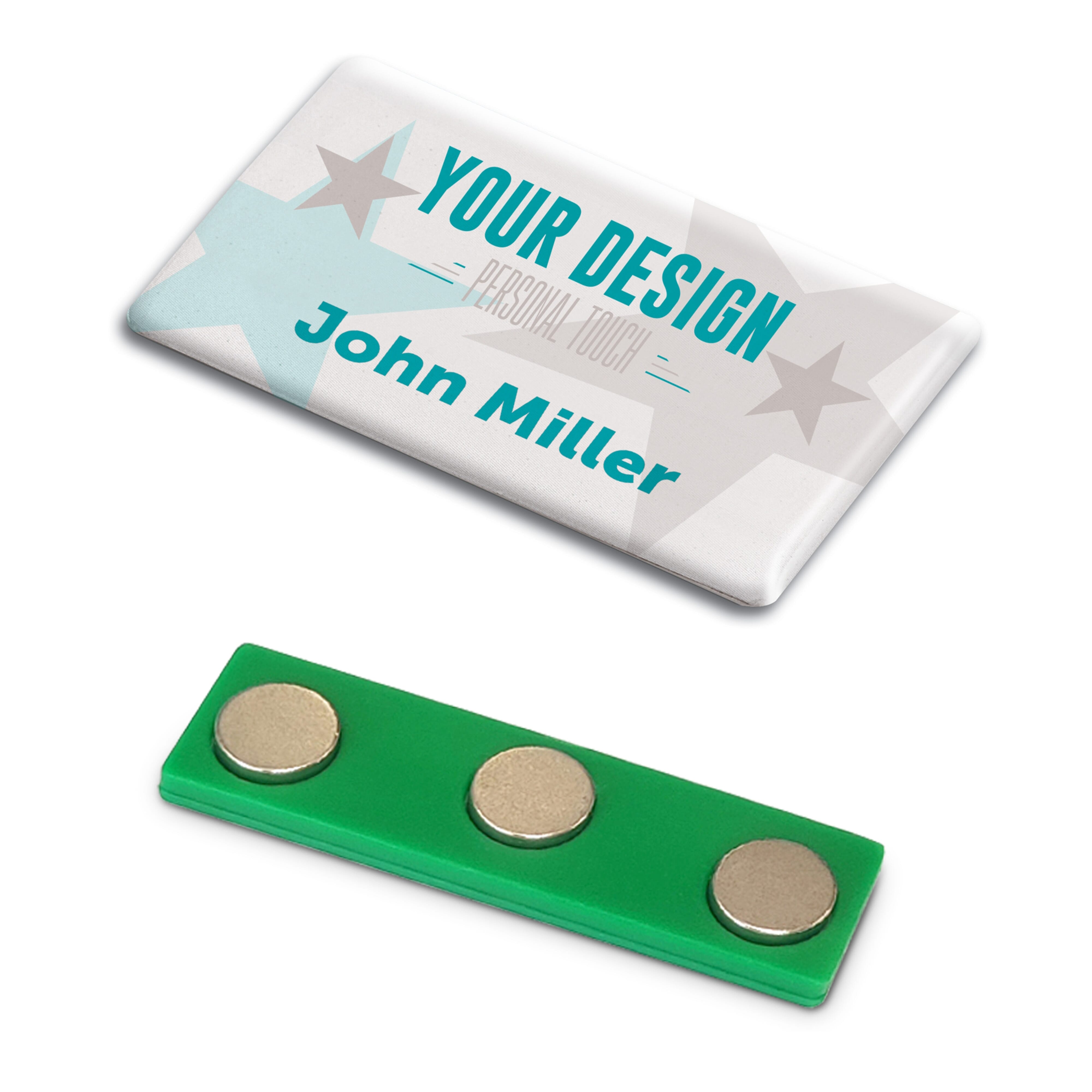 Badge aimanté 50x30mm