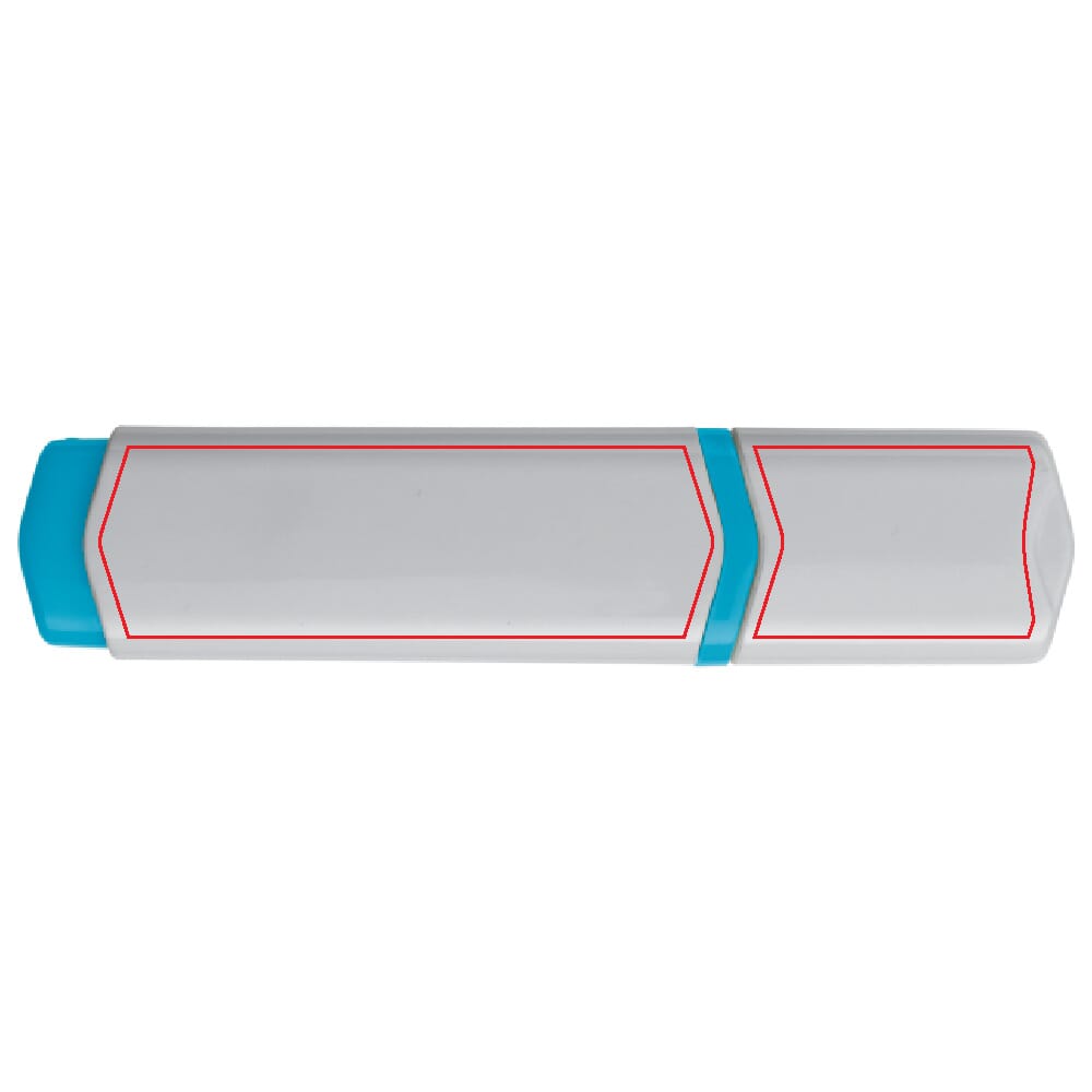 marqueur de texte bleu côté 1